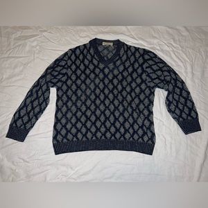 Pronto-Uomo Firenze V-Neck Wool Sweater